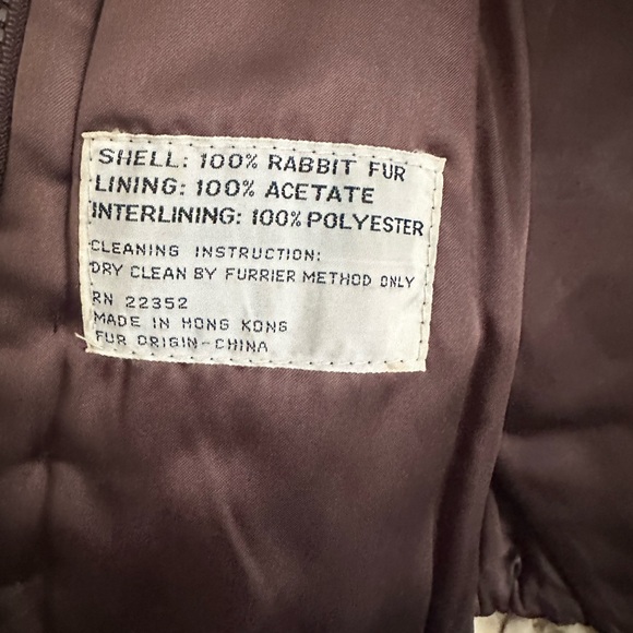 100% Rabbit Fur Coat - Picture 3 of 5